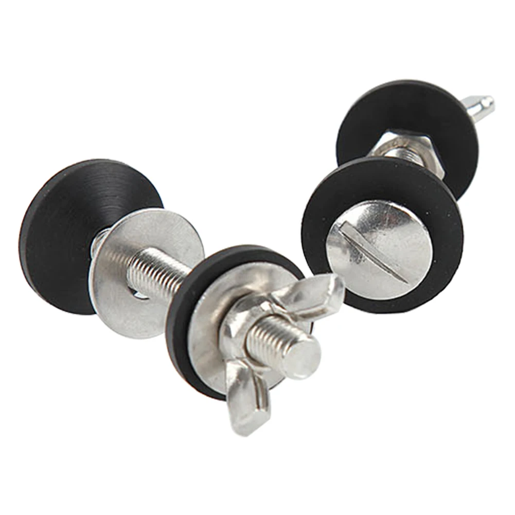 Cistern To WC Pan Fixed toilet cistern fixing kit Practical Stainless Steel Home Bolt Through Kit Closestool Durable Bathroom Accessories Spare 2pcs