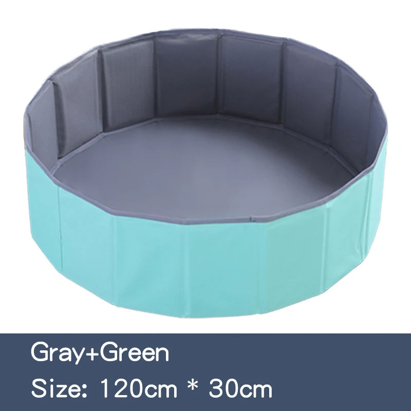 Ruizhi, детский складной бассейн с океанским мячом, детская игровая площадка для помещений, моющаяся противоскользящая Складная ограда, детский подарок на день рождения, RZ1094 - Цвет: gray-green 120cm