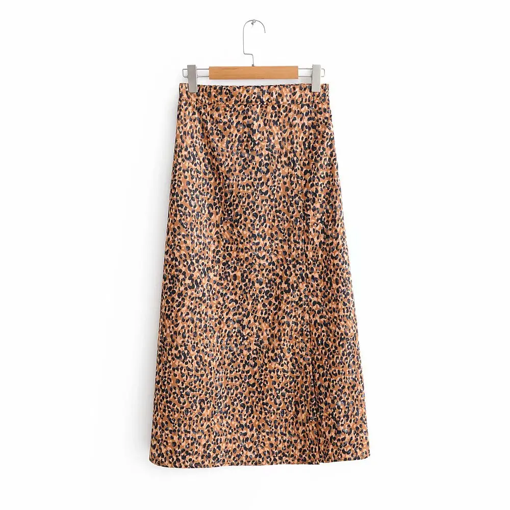 

2018 Autumn Europe And America WOMEN'S Dress Animal Pattern Printed Skirt 9937