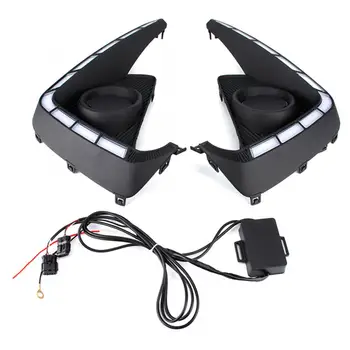 

2pcs 2-Color Car Auto LED Daytime Running Light 12V Fit for Suzuki Ertiga 2018-2019 DRL Fog Light Cover