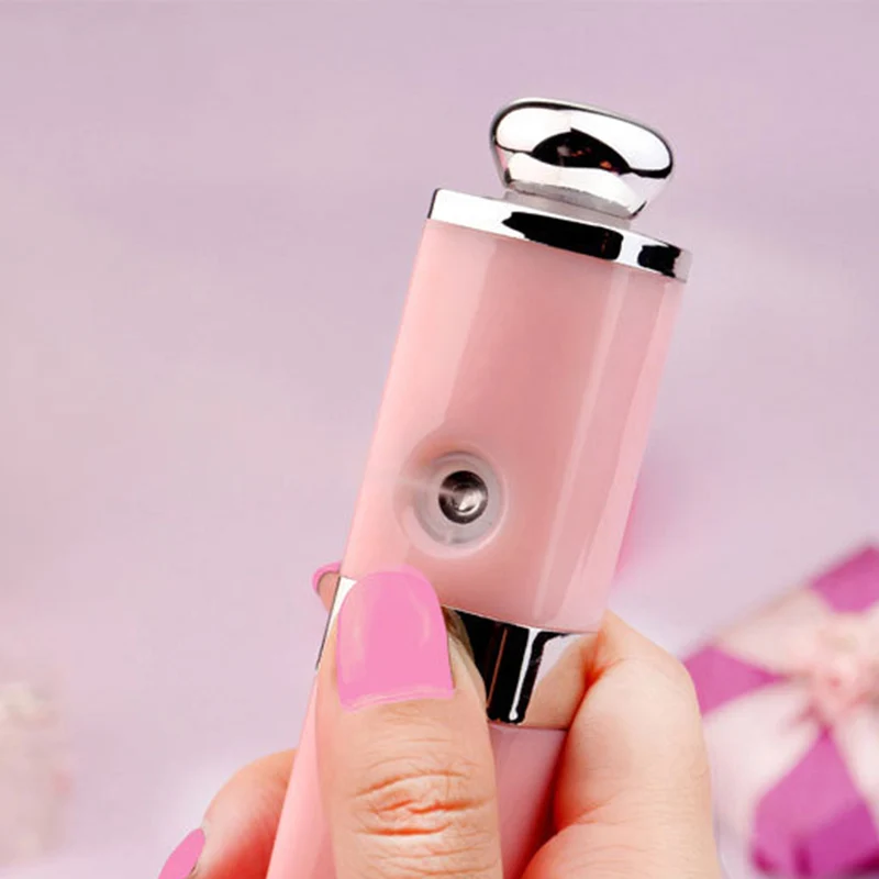 Портативный Usb Nano Опрыскиватель увлажнитель для лица Мини спрей для лица Уход за кожей офисные путешествия-белый