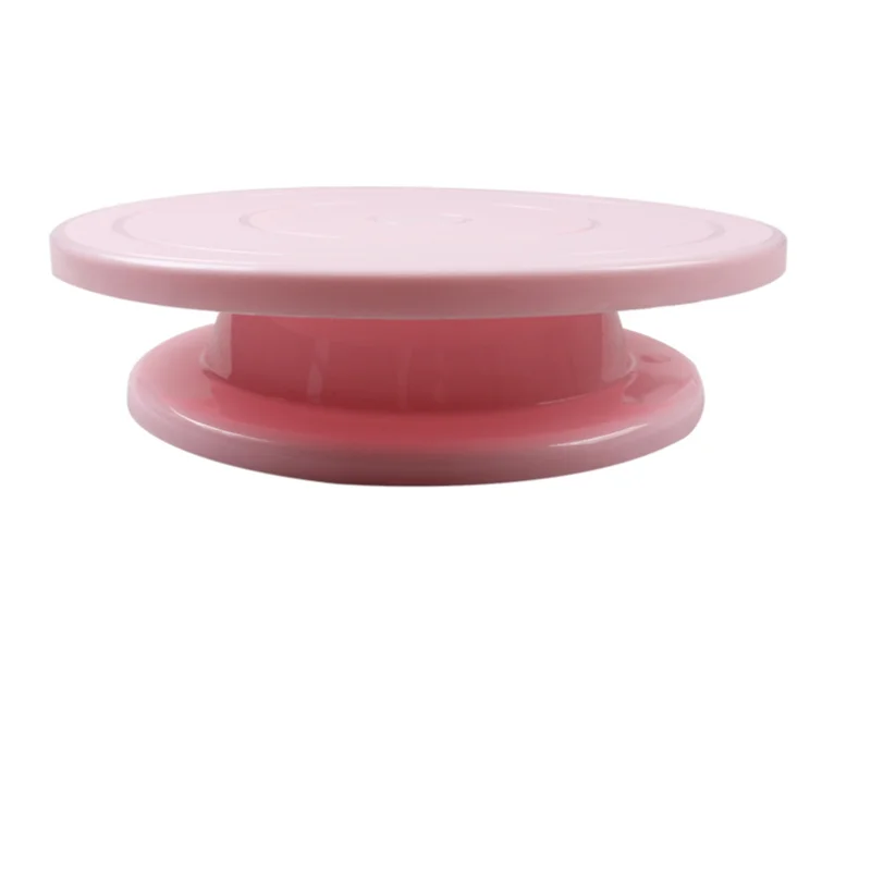 Plastic Cake Plate Turntable Rotating Anti-skid Round Cake Stand Cake Decorating Rotary Table Kitchen DIY Pan Baking Tool - Цвет: A