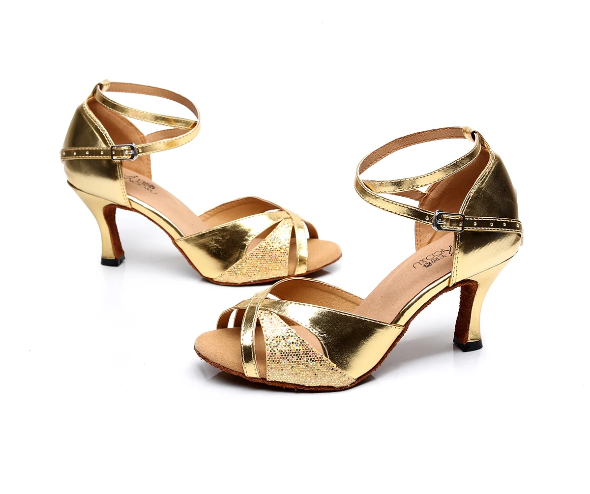 Jazz Ballroom Standard For Latin Dancing Women Shoes Brands Strip Pole Small Feet Pu Female Sandals