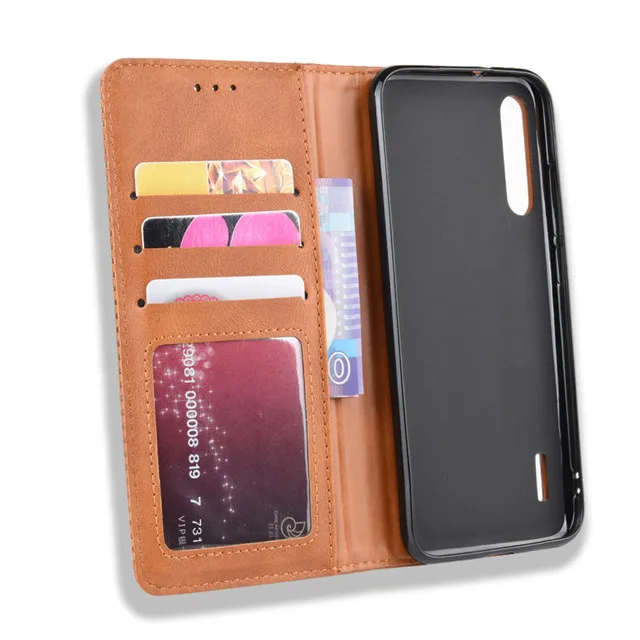 Для fundas xiaomi mi A3 простая, из искусственной кожи чехол-книжка на Коке xiaomi mi a3 Кошелек Стенд телефонные чехлы fone capa
