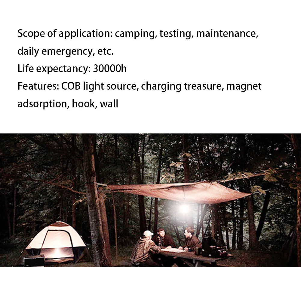 30 Вт кемпинговая палатка аварийный светильник супер яркий светодиодный перезаряжаемый уличный Портативный ретро походный светильник фонарь