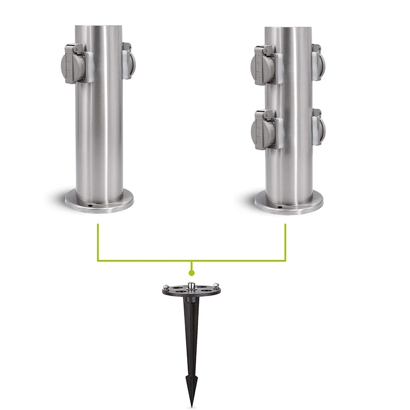 Spotlight Accessories Outdoor Socket Ground Spike Material Steel Hot-Dip Galvanised For Garden d&eacute;cor