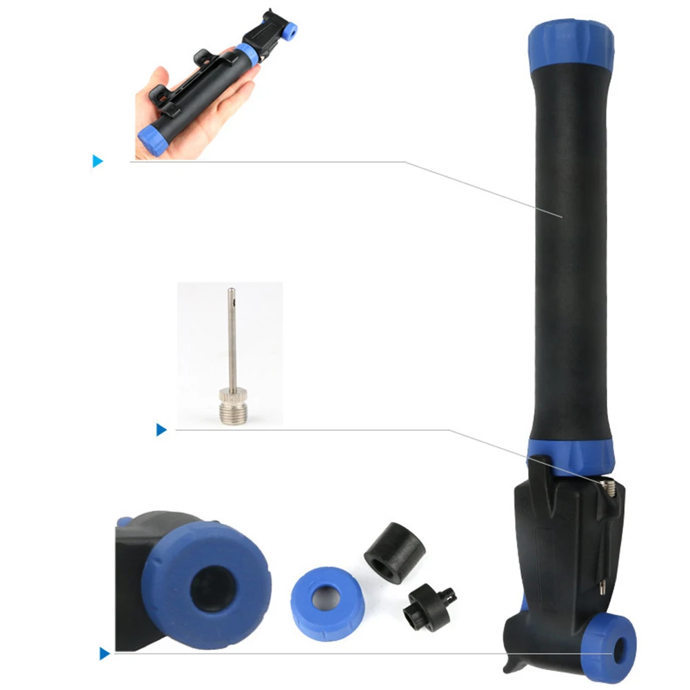 Mini Portable Plastic Bike Tire Pump Basketball Football Inflatable Toy Inflator