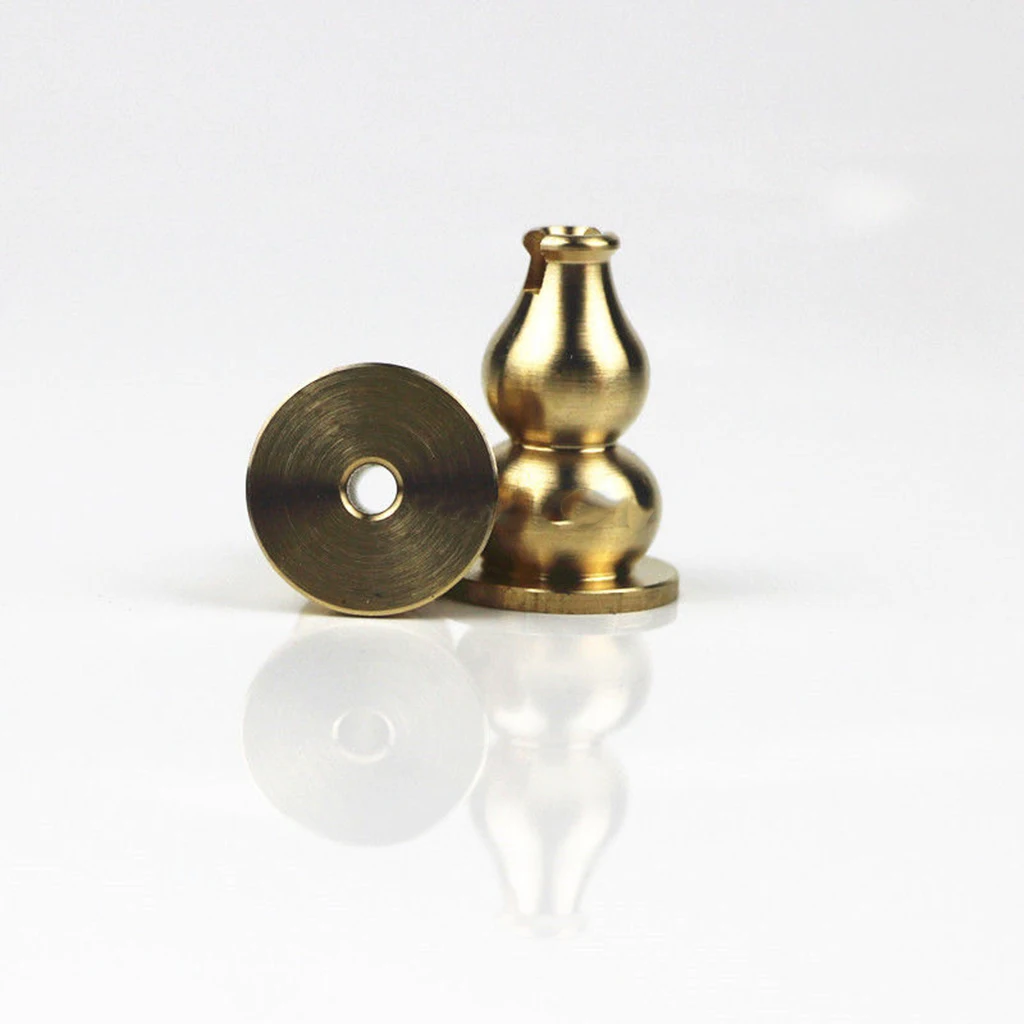 Brass Mini Incense Holder and Sticks Insence Burner Holder Gourd Shape Coil Incense Holder Copper Polishing Yellow