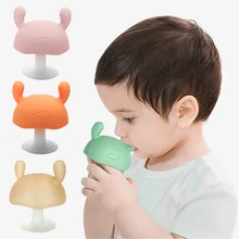 Anneau de dentition en Silicone pour bébé, jouets de dentition en forme de champignon, sans BPA, à mâcher, soins dentaires pour enfants, cadeau 