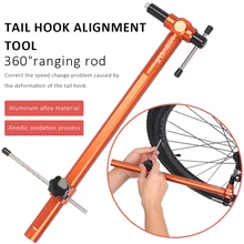 

Bicycle Derailleur Hanger Alignment Gauge 360-Degree Rotation Bike Tail Hook Alignment Ranging Tool Durable Bike Repair Tool