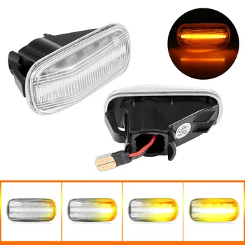 

2Pcs 12V Dynamic LED Side Marker Lights Flowing Turn Signal Light Side Repeater Lamp Blinker for Honda Civic Accord Integra
