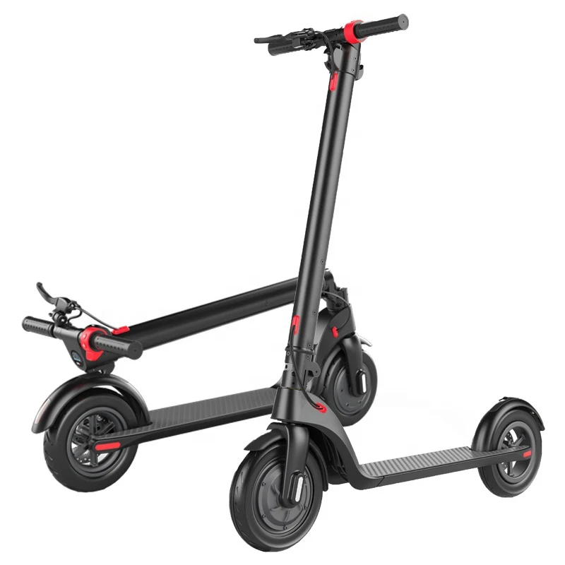 electric scooter with LED light 8.5 inch 36V e-scooter folding design Foldable And Portable Black E