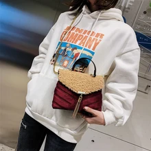 Женские замшевые сумки, модные стильные сумки с кисточками для дам, 2 ремешка, металлическая Роскошная посылка, качественные сумки