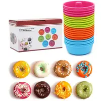 Molde antiadherente para donas, 24 piezas 1