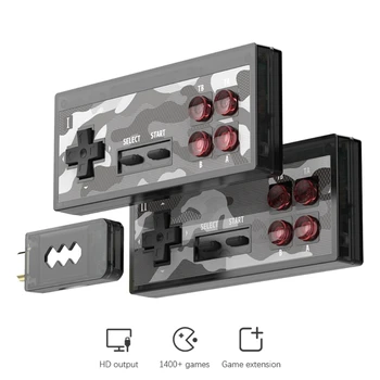 

DATA FROG 4K HDMI Video Game Console Built in 1400 Classic Games Mini Retro Console Wireless Controller HDMI Output Dual