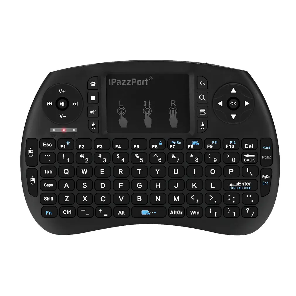 2,4G мини беспроводная Bluetooth клавиатура тачпад мышь комбо ручной пульт для мультимедиа управления для смарт-ТВ на андроид приставка