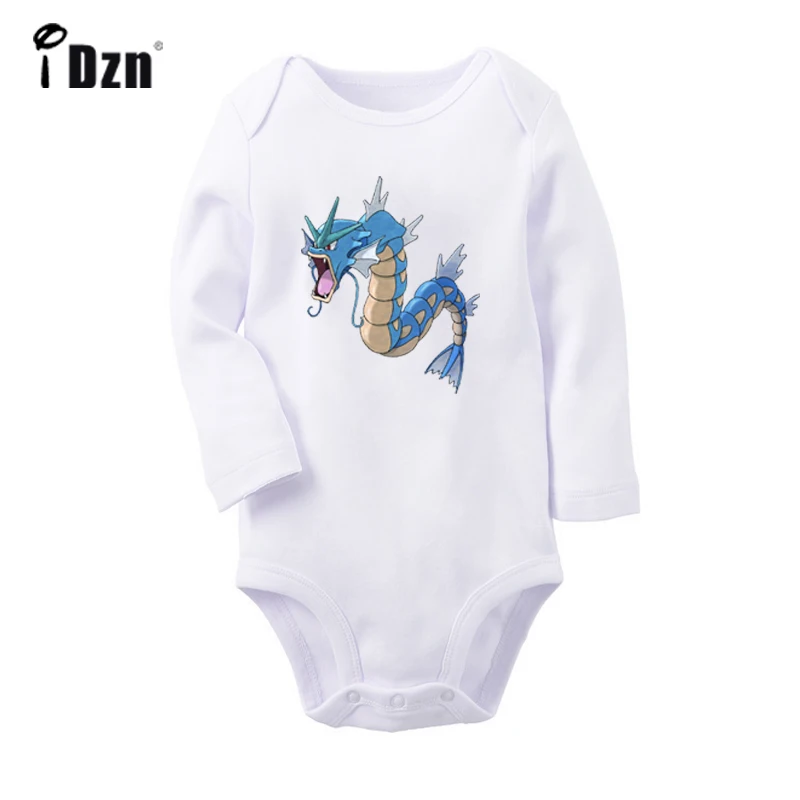 YbBaby951WC Pokemon Dratini Gyarados Lapras Poliwag Staryu/Боди для новорожденных; комбинезон с длинными рукавами для малышей; хлопковая одежда; подарок - Цвет: YbBaby951WC