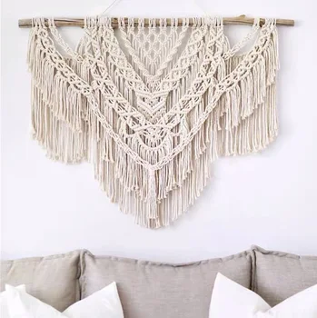 

Nordic Hand Woven Fringed Tapestry Wall Decoration Meter Box Occlusion Bohemian Wall Hanging Tapestry Decor