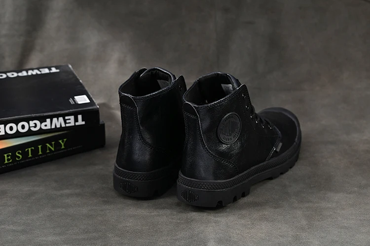 PALLADIUM Pampa одноцветное Ranger кроссовки TP Для мужчин высокие ботильоны удобные высококачественные повседневные мужские туфли на шнуровке Размеры; большие размеры 39-45