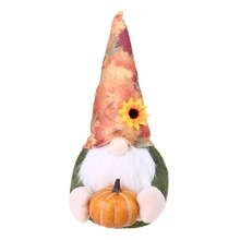 Jesień jesień Gnome dynia słonecznik szwedzki Nisse Tomte Elf Dwarf święto dziękczynienia prezent dekoracja tanie tanio CN (pochodzenie) Fall Autumn Gnome Non-woven + Cotton Na imprezę Na Dzień Matki