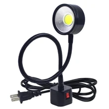 

Industrial Lighting LED Work Light Magnetic Base Flexible Gooseneck Lamp 220V 5W for Lathe Milling Drill Press , US Plug