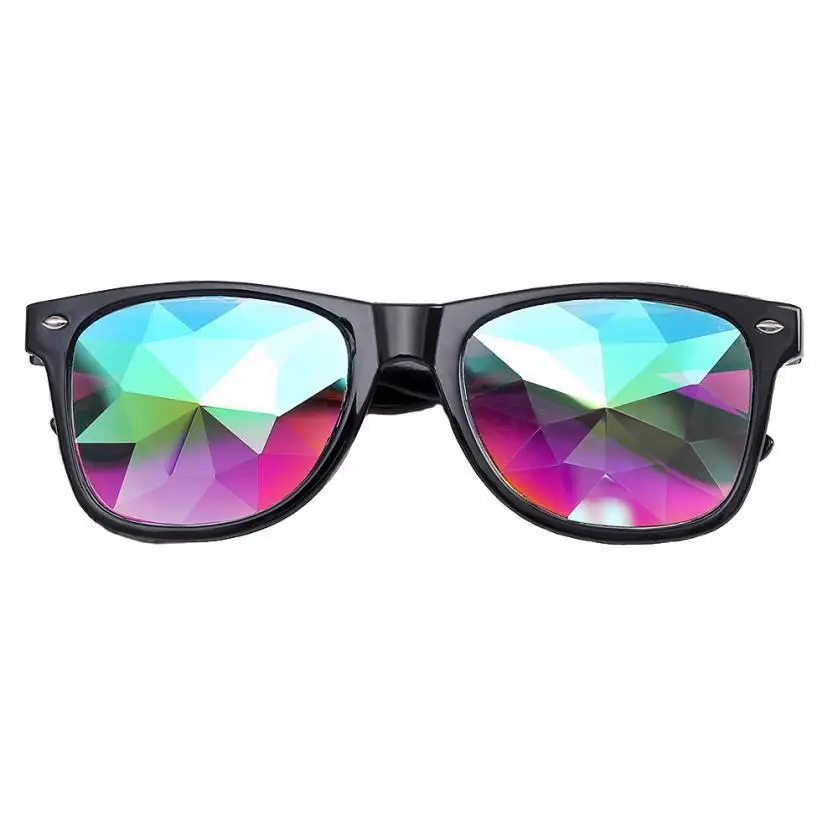 

Kaleidoscope Rainbow Glasses EDM Rave Lamp Diffraction Festival Glasses Edge Cut Beetle Eye For Children's day EY465