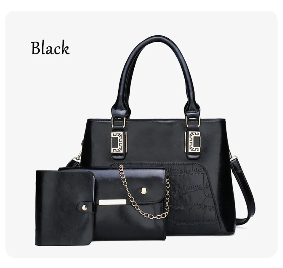 Роскошные женские сумки, дизайнерские сумки, клатч, кошелек, комплект из 3 предметов, сумка через плечо для женщин, сумка на плечо