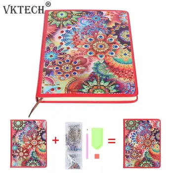 

100 Pages DIY Special Shaped Diamond Painting Notebook Diary Book Sketchbook Embroidery Diamond Cross Stitch Craft Gift