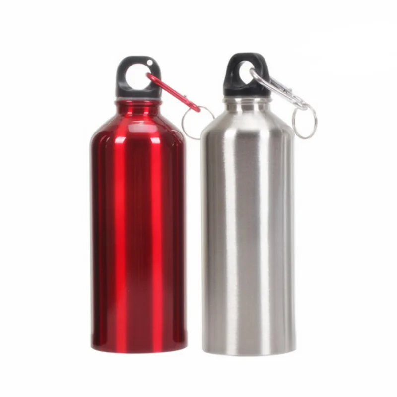 Alloy Sport Water Bottle 500ml Hiking Camping Cycling Water Bottle Kettle with Buckle sports water bottle sports bottle water bottle