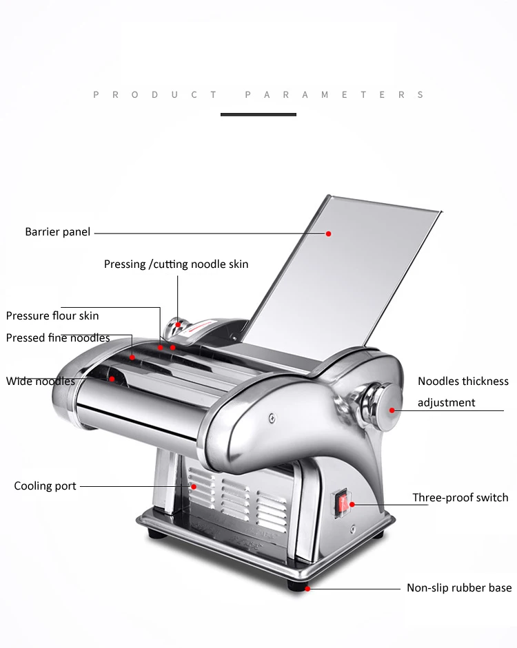 Машина для надавливания муки домашняя электрическая автоматическая машина для макаронных изделий из нержавеющей стали машина для резки лапши клецки кожи для ресторана
