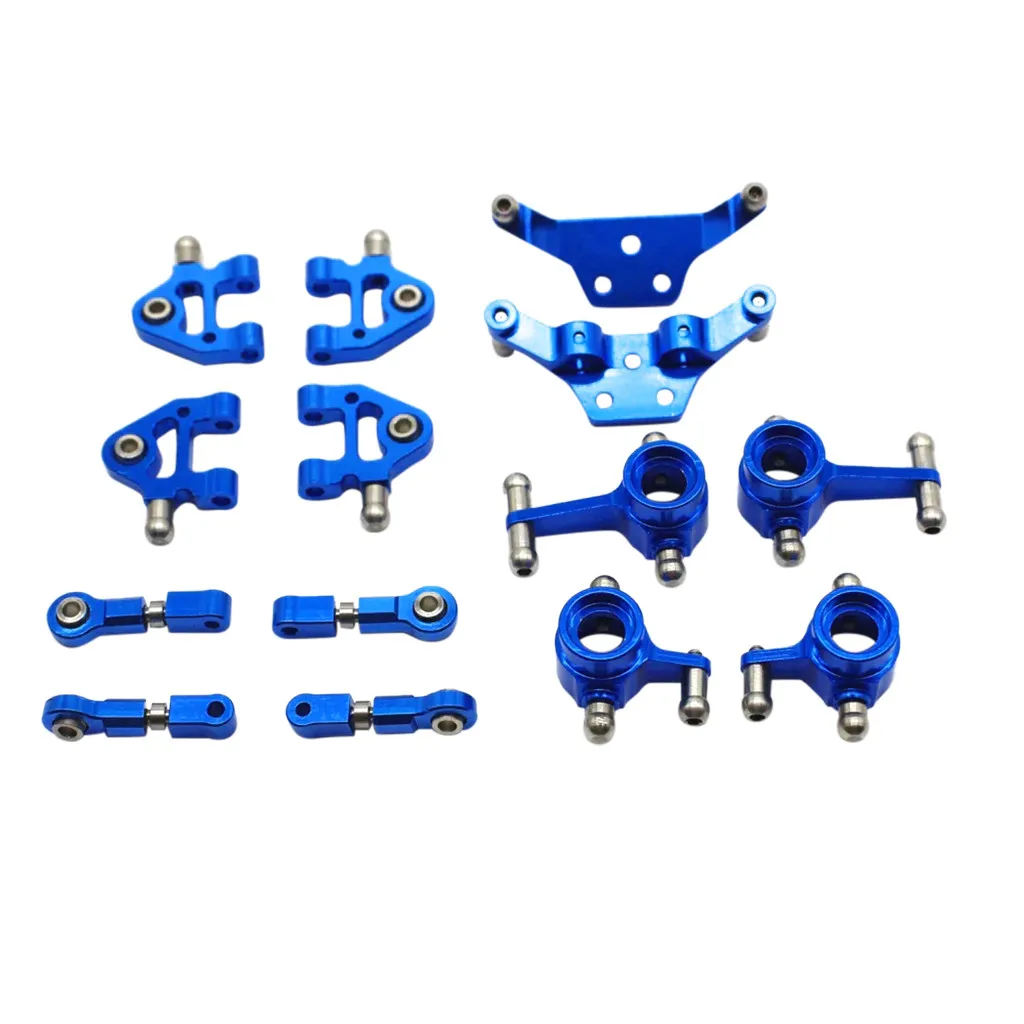 Металлический полный комплект обновления для 1/28 Wltoys P929 P939 K979 K989 K999 k969 RC автозапчасти - Цвет: Синий