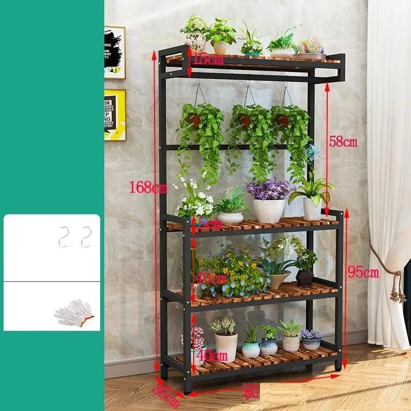 MODEL L Terraza Estanteria Жардин Etagere Планте Escalera Decorativa Madera Stojak Na Kwiaty балкон Цветочная полка стойка подставка для растений - Цвет: MODEL L