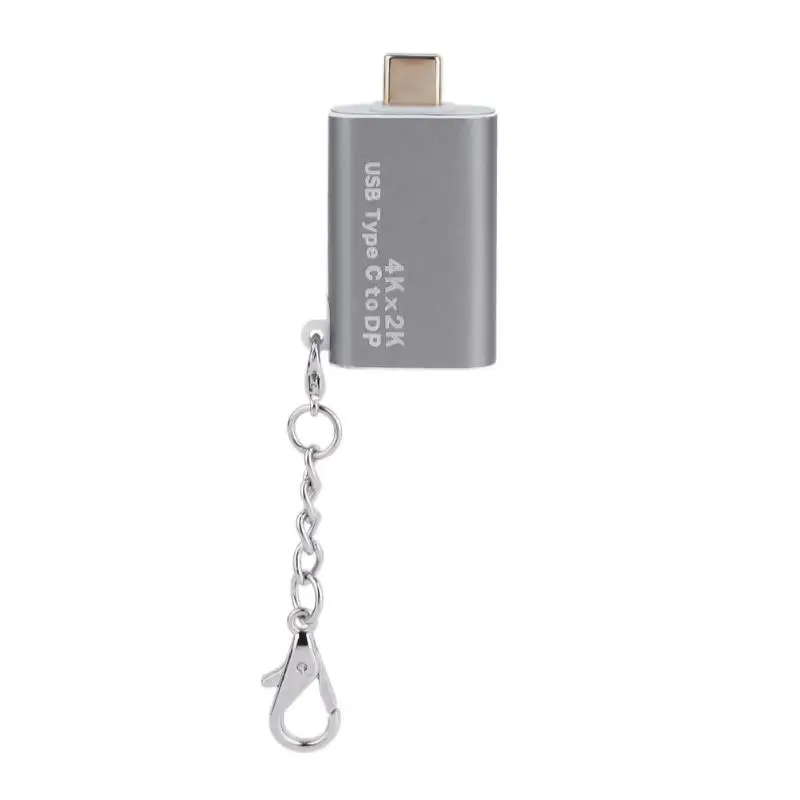 Адаптер USB Tpye C в DP конвертер поддерживает интерфейс 4K UHD 1080P поддерживает положительное и отрицательное Подключение без источника питания