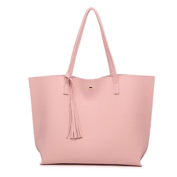 

2020 new Korean version of the tassel female bag shoulder bag PU large capacity handbag bag fashion