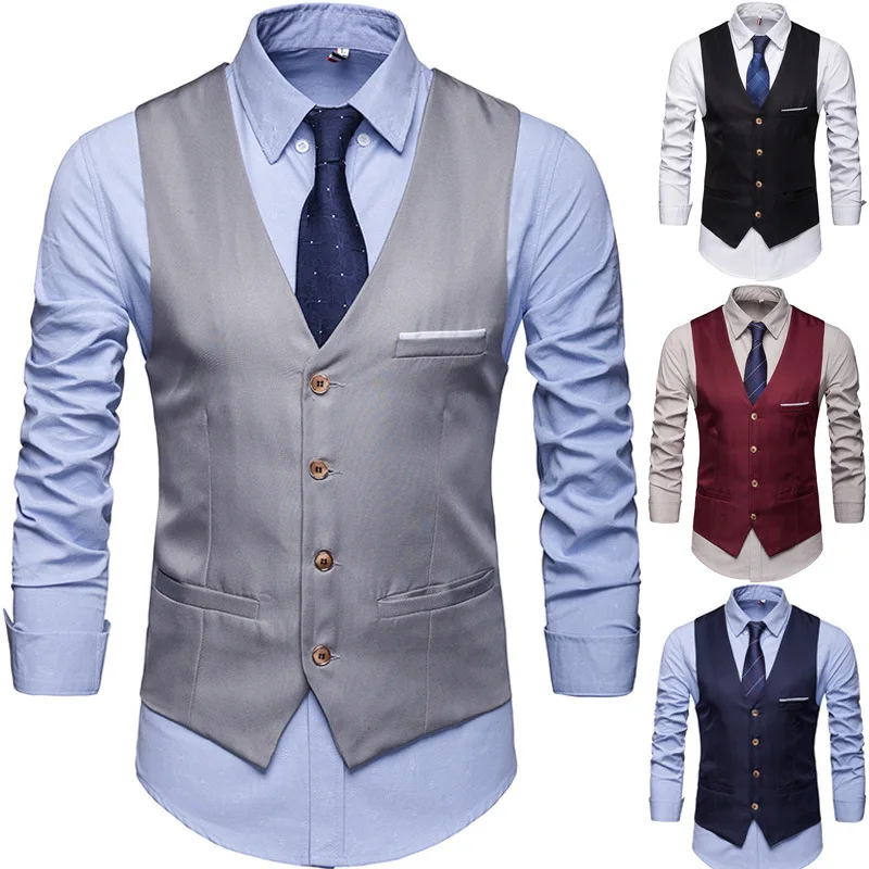 Men's Clothing new Tops Tees fashion Tank Tops British vest suit tide Korean style the self-cultivation Vest Professional vest Men's Clothing new Tops Tees fashion Tank Tops British vest suit tide Korean style the self-cultivation Vest Professional vest
