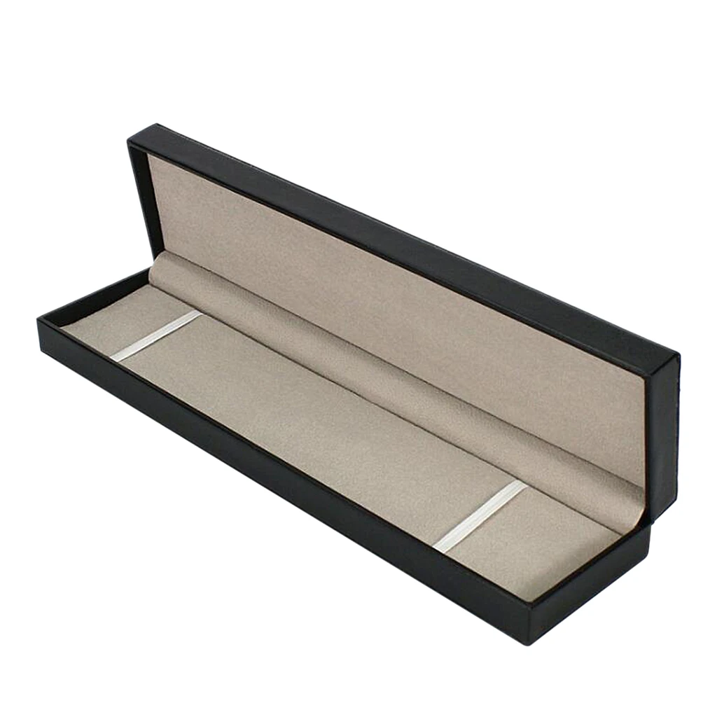Wedding Anniversary Birthday Gift Box Rectangle PU Leather With Velvet Case