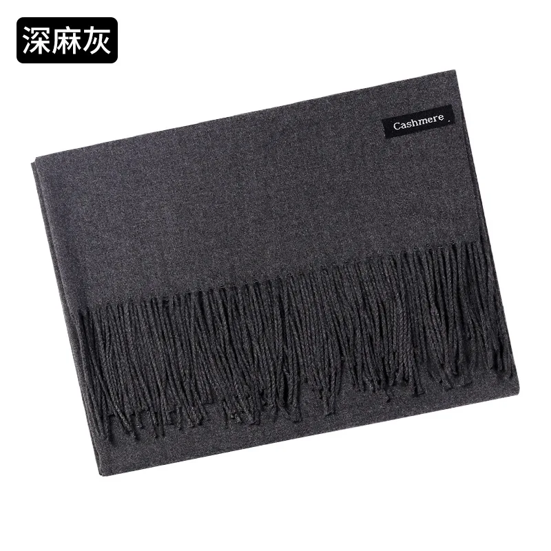 Deep hemp gray Girita, модный Одноцветный женский шарф, зимние хиджабы с кисточками, длинные женские шали, кашемировые, как пашмины, хиджабы, шарфы, обертывания - Цвет: Deep hemp gray