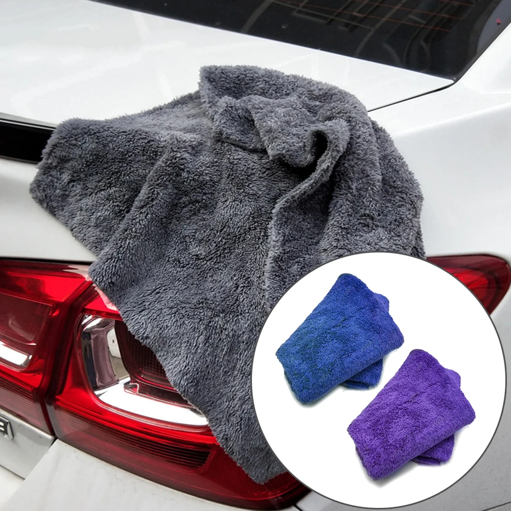 4Pcs 40*40cm Coral Fleece Absorbent Towel Car Cleaning Detailing Cloth Pads Kitchen towel sink clean coral velvet clean towel