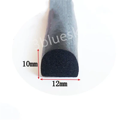 Rodada D Isolamento Bar Strip 3mm - 38mm Grosso Preto