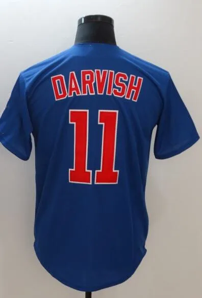 Все сшитые мужские майки Javier Baez 9 Anthony Rizzo 44 Kris Bryant 17 Contreras 40 Yu Darvish 11 - Цвет: Белый
