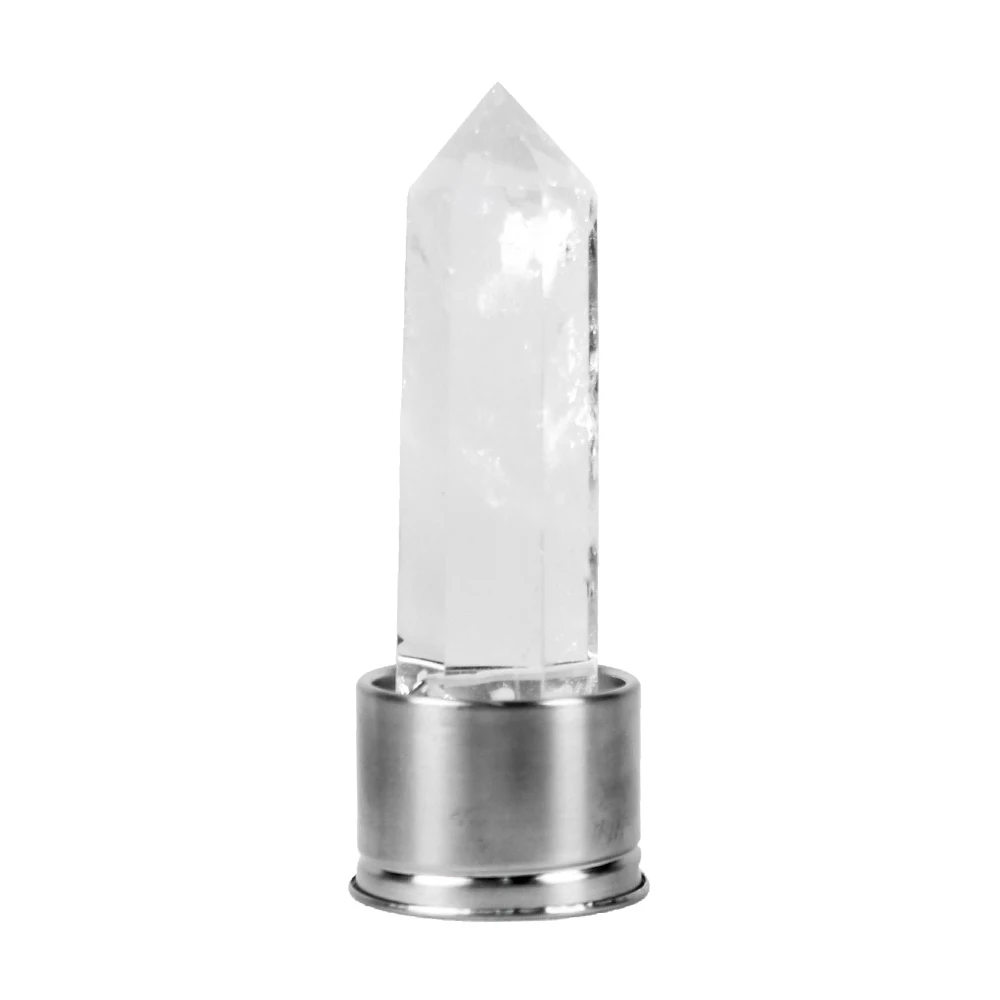 clear quartz Натуральный кристалл Колонка энергия здоровый стакан для воды стеклянная бутылка для воды эликсир Кристалл обелиск палочка Исцеление натуральный драгоценный камень кварц - Цвет: clear quartz