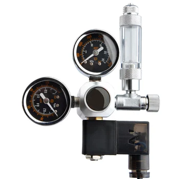 

Bubble Counter Practical Tool Home Aquarium High Accuracy Accessories Solenoid Dual Gauge CO2 System Pressure Regulator