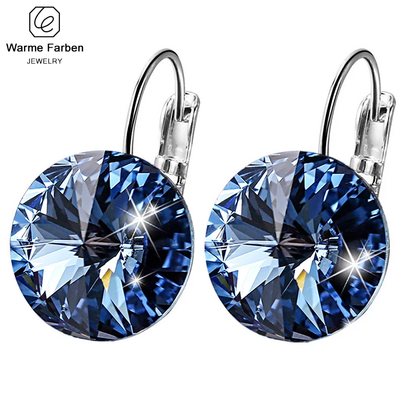 Серьги подвески с кристаллами Сваровски серебро 925 пробы|drop earrings|earrings elegantearrings