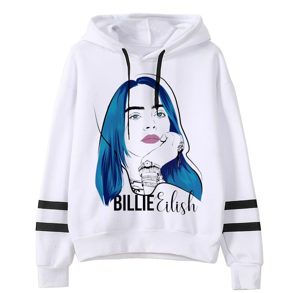 3007 Billie Eilish толстовки с капюшоном в стиле хип-хоп горячая Распродажа худи Bad Guy уличная женская повседневная одежда толстовка одежда - Цвет: 3007