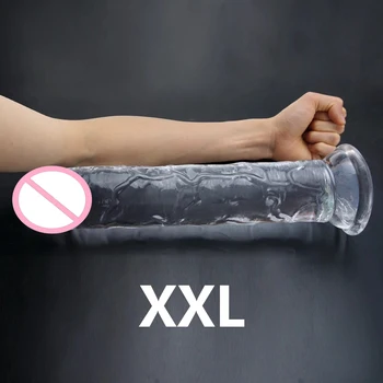 Realistic Dildo For Women Soft Jelly Suction Cup Dildo Anal Big Penis Anal Plug Crystal Dildo Female Sex Toys Erotic Adult 18+ 2