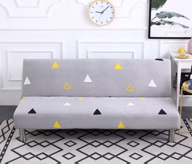 

160-190cm Without Armrest Sofa Bed Covers Folding Slipcover Stretch Cover Cheap Couch Protector Elastic Cover For Home Banquate