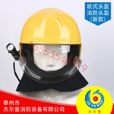 

Fire helmet new Europe type helmet rescue fire protection construction protection helmet helmet