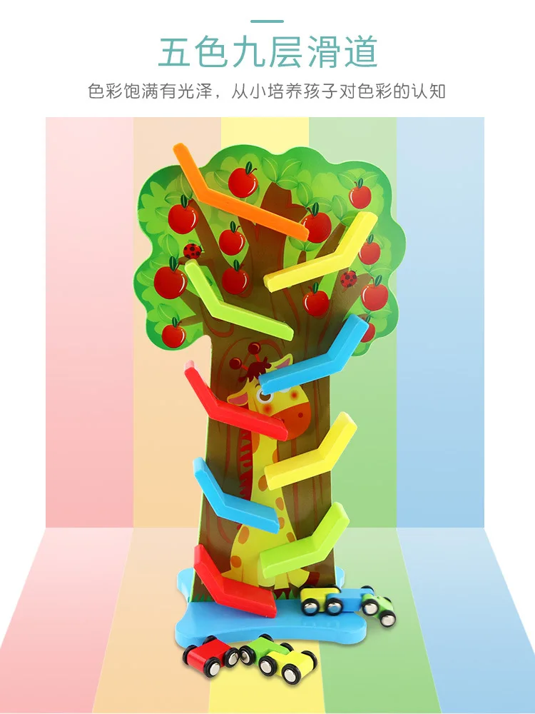 

Ys Toy Car Baby Rail Car Children Fruit Tree Boy Small Steam 1-2-3-Year-Old 4 Two 6 Gliding Mainland China Wood