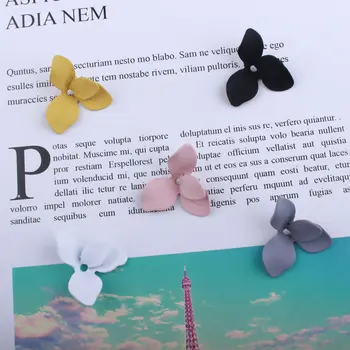 

10PCS/Lot 23*27mm Rubber Lacquer Windmill Flowers Shape Charms Connector Diy Jewelry Findings Earrings Accessories