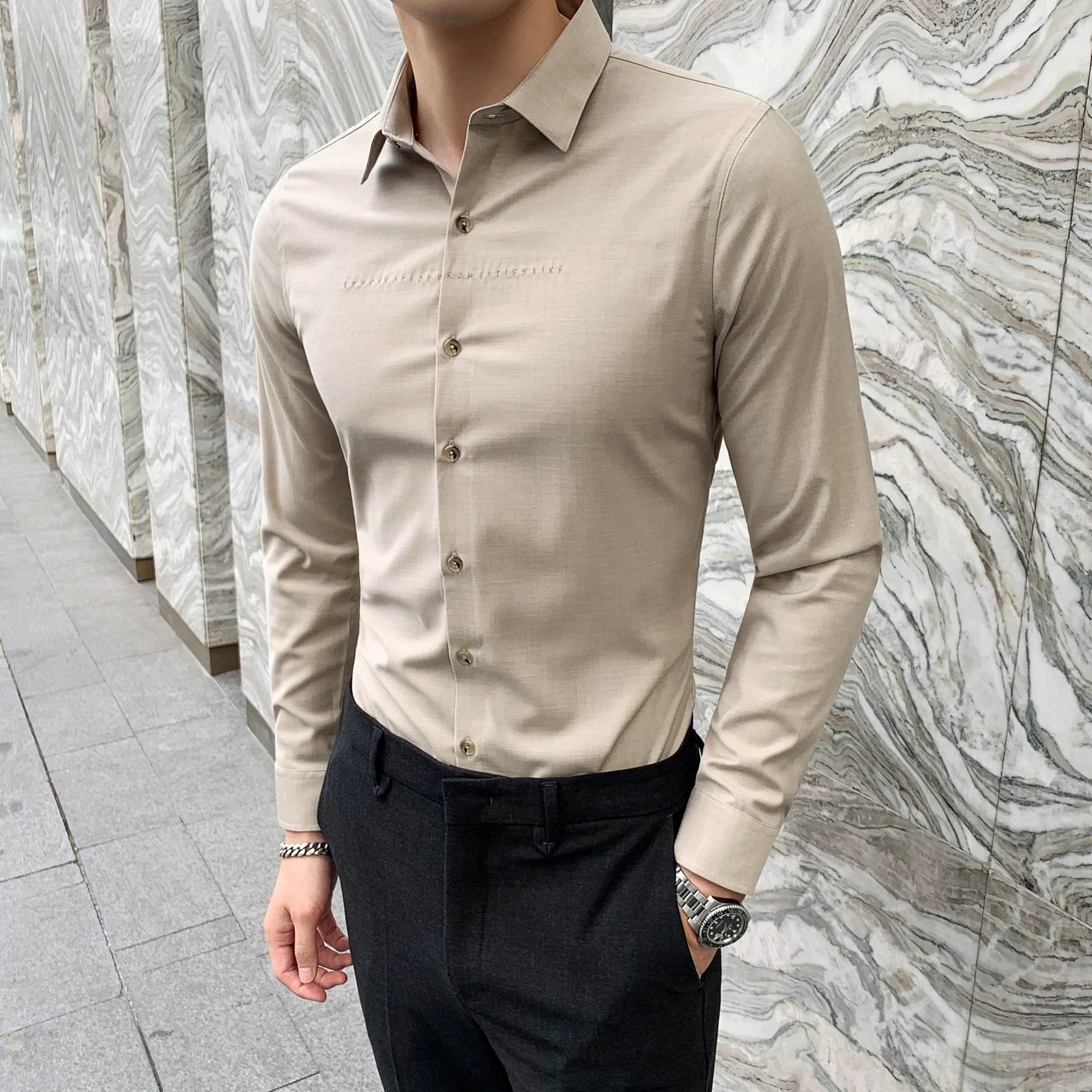 camisas bordadas hombre